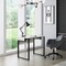 Loft Lyfe; Loft Lyfe Arham Desk-Open Front Storage-Open Back Storage-Geometric Frame Design; Category:Desks; Image:2